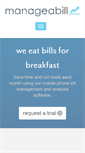 Mobile Screenshot of manageabill.com