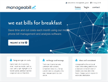 Tablet Screenshot of manageabill.com